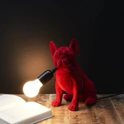 La Chaise Longue LAMPE BOULEDOGUE RED VELVET Cheap