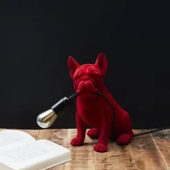 La Chaise Longue LAMPE BOULEDOGUE RED VELVET Cheap