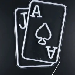 La Chaise Longue LAMPE EFFET NEON CARTES A JOUER Hot