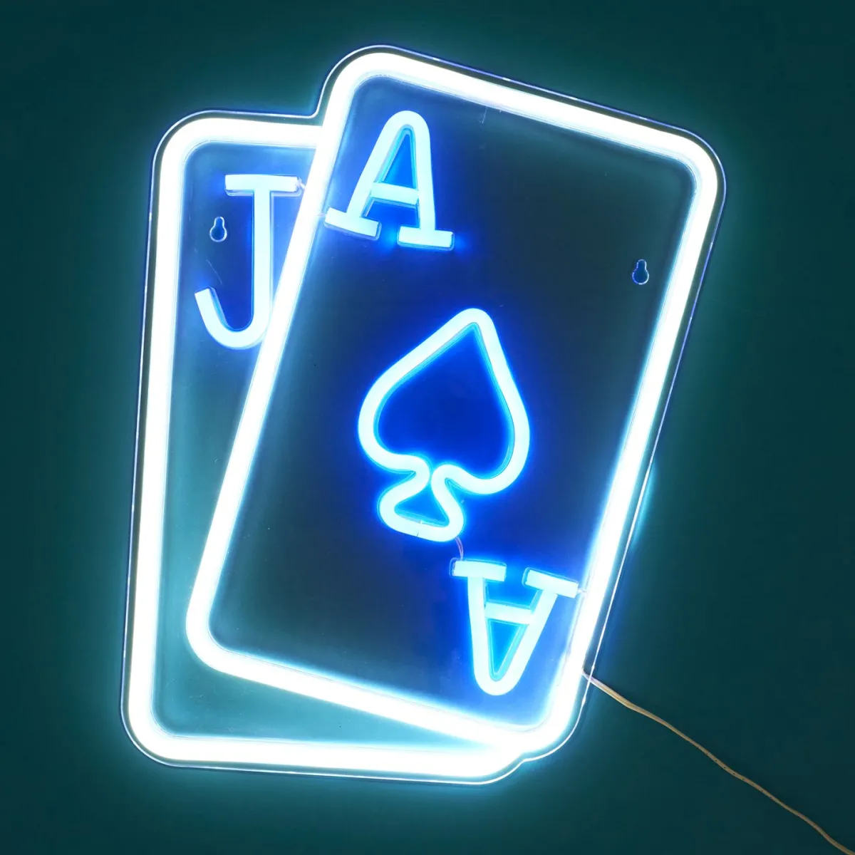 La Chaise Longue LAMPE EFFET NEON CARTES A JOUER Hot