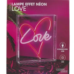 La Chaise Longue LAMPE EFFET NEON CŒUR LOVE Discount