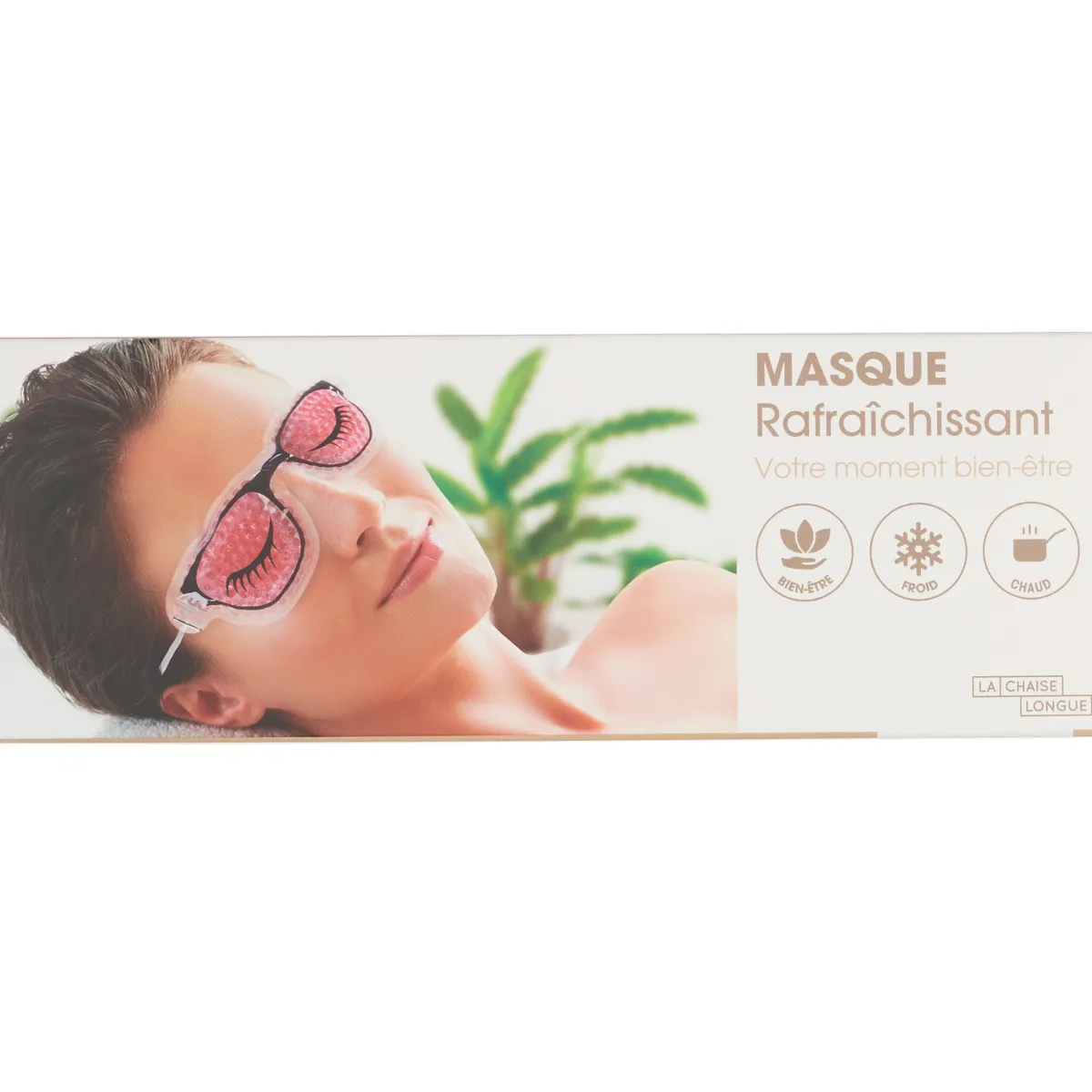 La Chaise Longue MASQUE YEUX RELAXANT ROSE NUDE New
