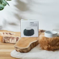 La Chaise Longue MUG FOURRURE AMOVIBLE CHATAIN Outlet