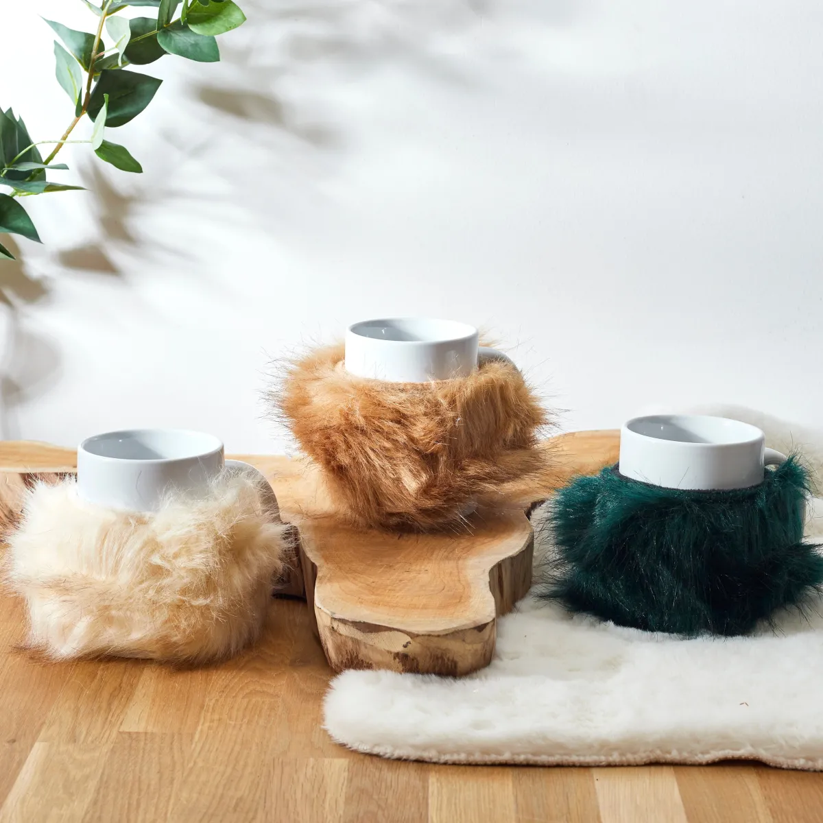 La Chaise Longue MUG FOURRURE AMOVIBLE CHATAIN Outlet