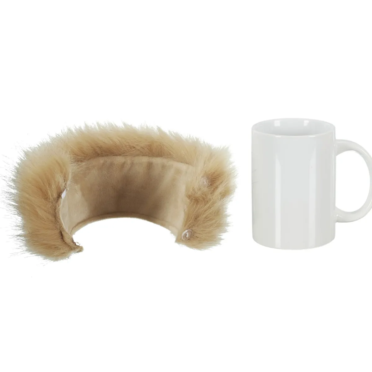 La Chaise Longue MUG FOURRURE AMOVIBLE CHATAIN Outlet