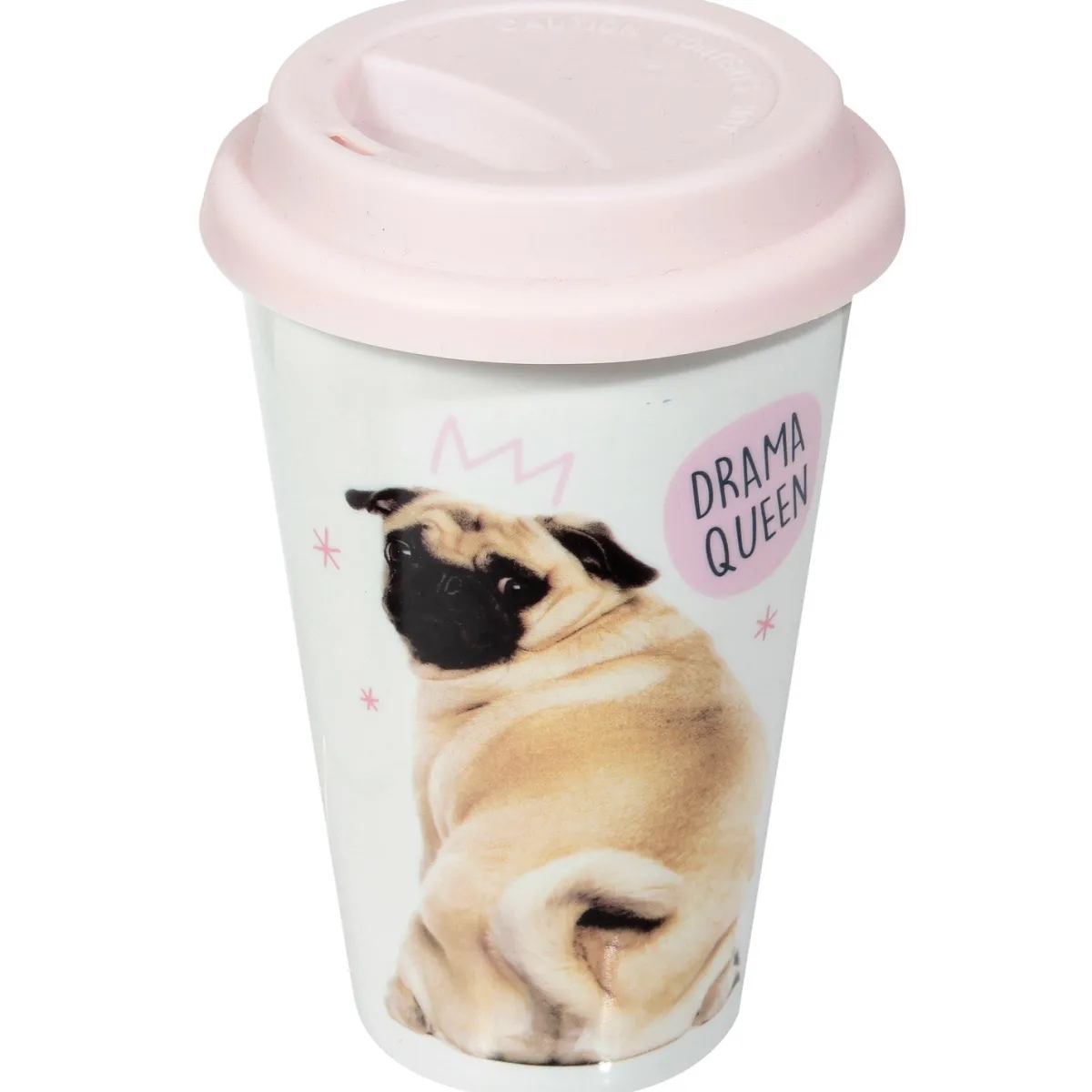 La Chaise Longue MUG TAKE AWAY CRAZY ANIMALS DRAMA QUEEN Best Sale