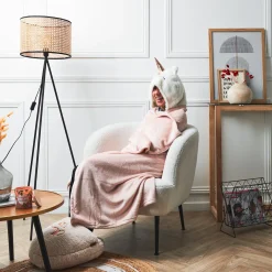 La Chaise Longue PLAID A CAPUCHE LICORNE Cheap