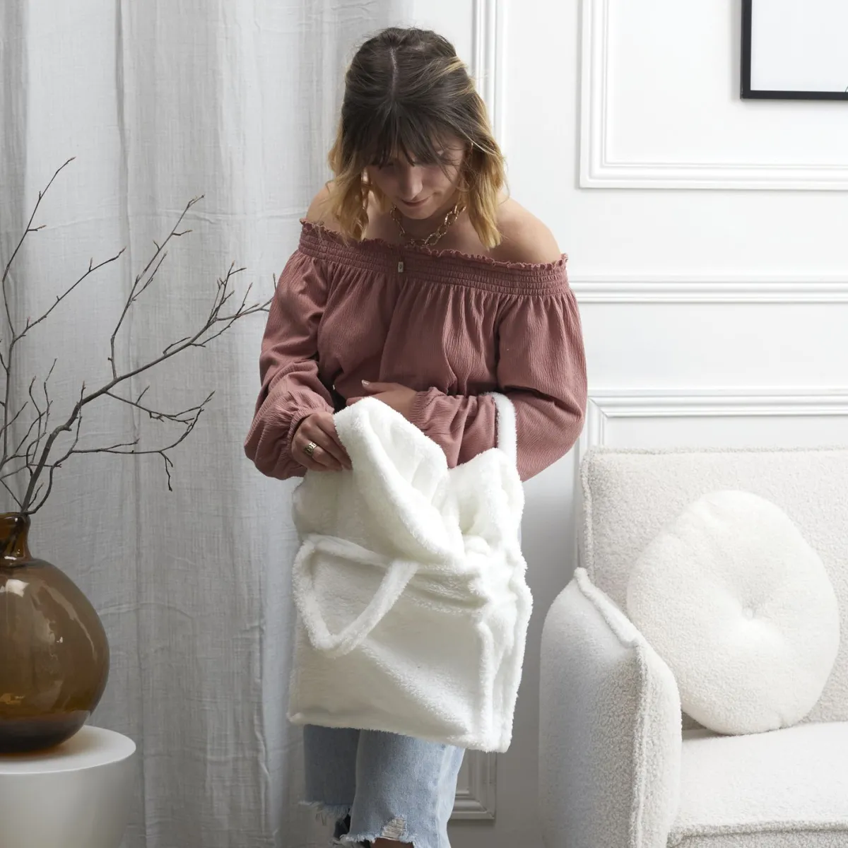 La Chaise Longue PLAID CABAS CALIN Fashion