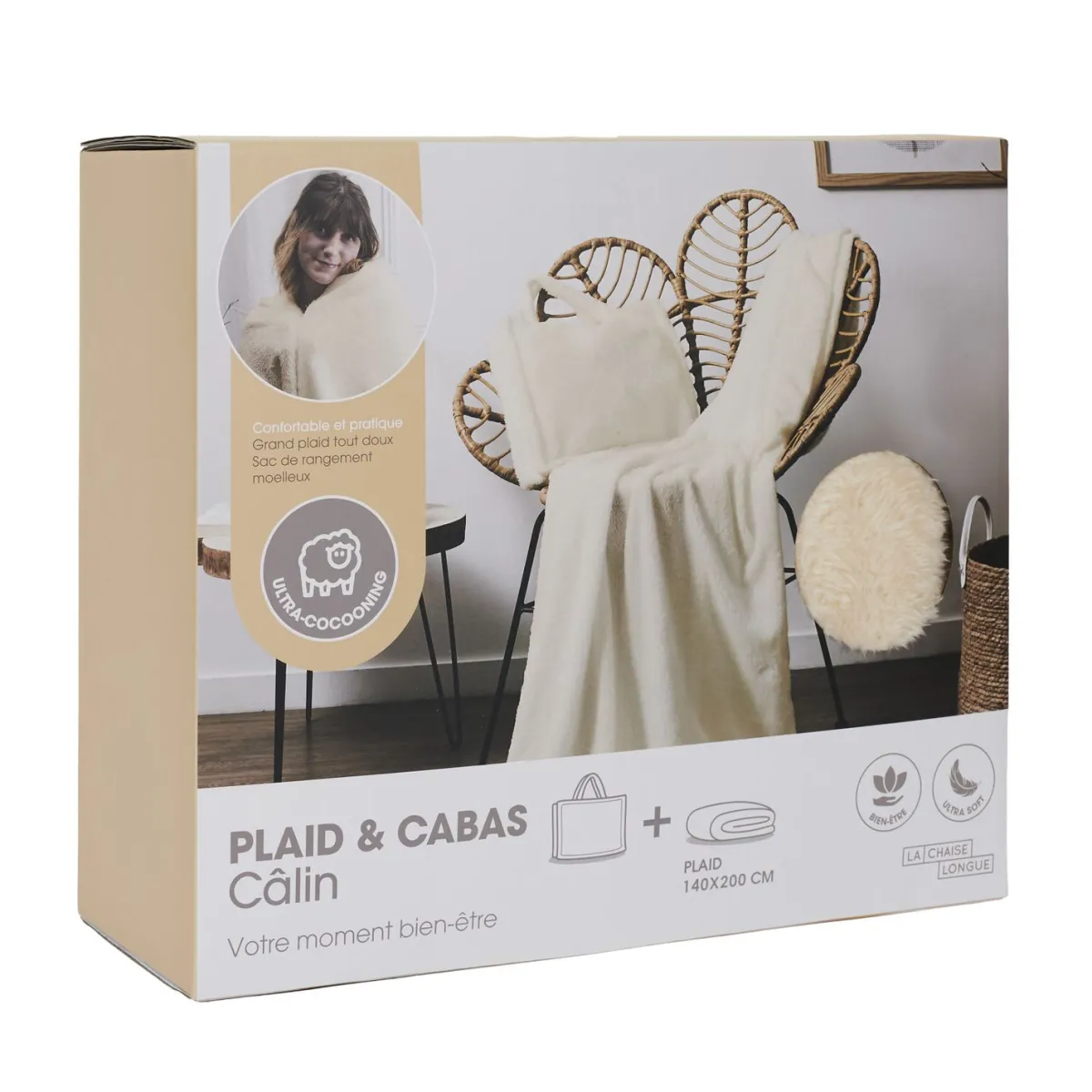 La Chaise Longue PLAID CABAS CALIN Fashion