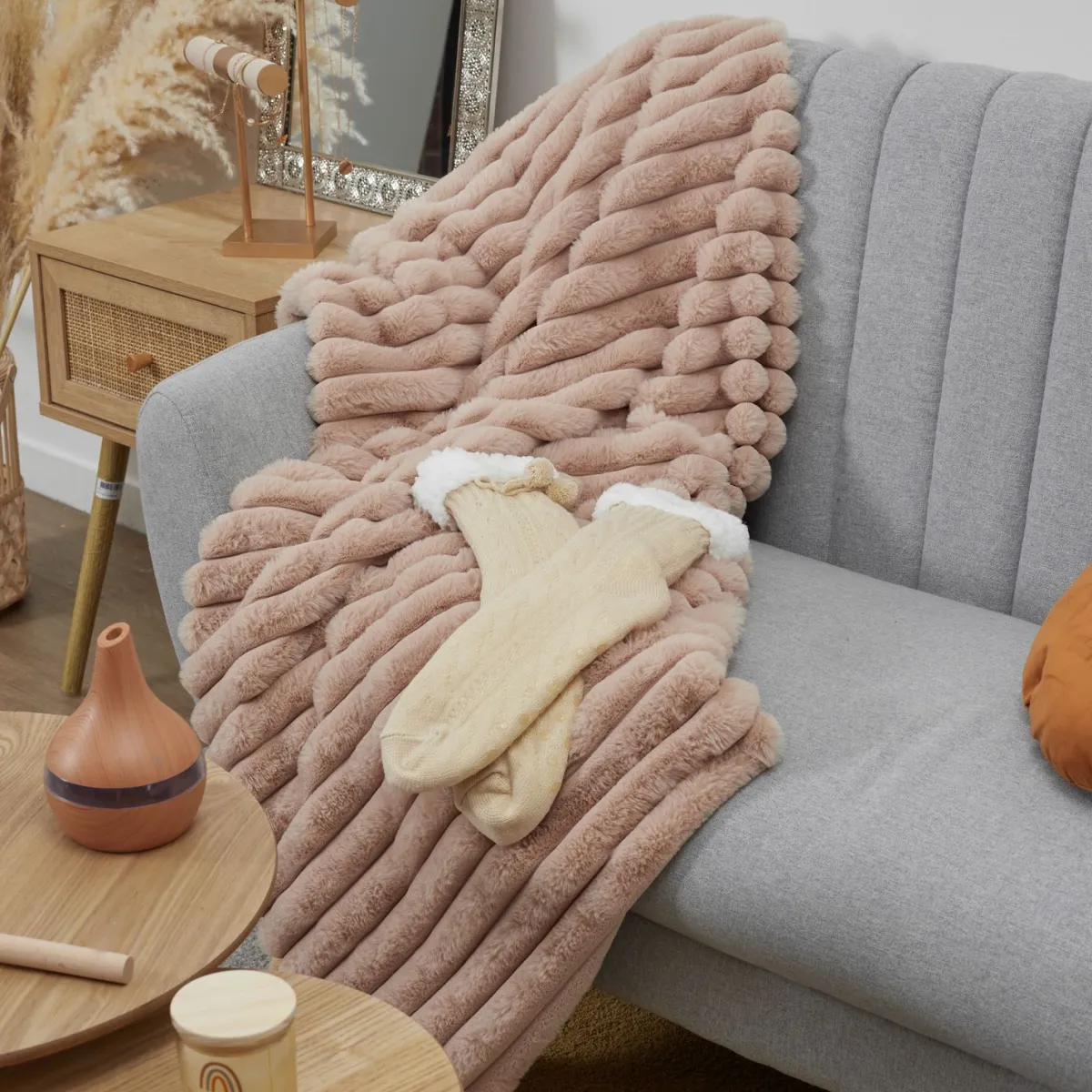 La Chaise Longue PLAID FAUSSE FOURRURE COSY TIME Cheap