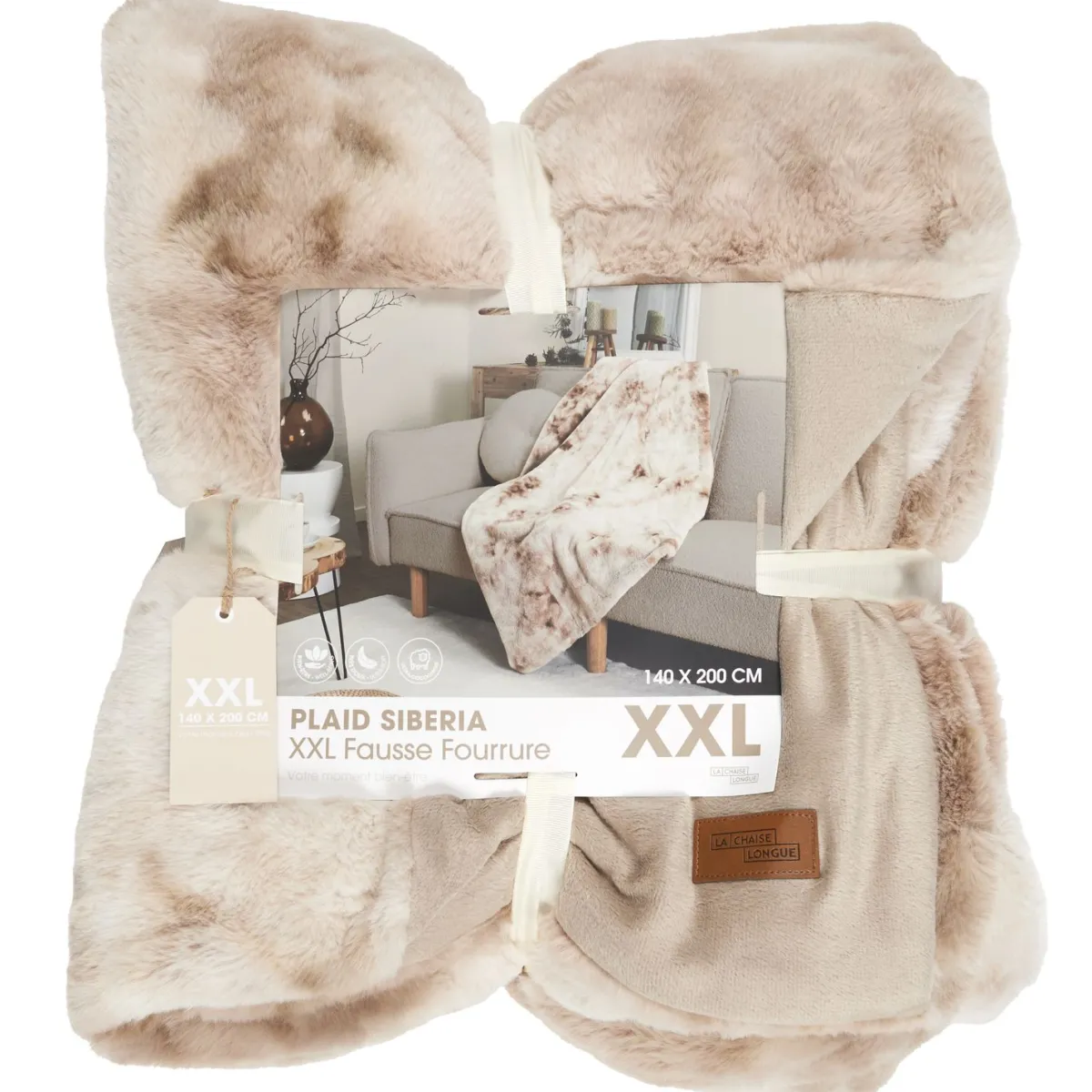 La Chaise Longue PLAID FAUSSE FOURRURE SIBERIA Store