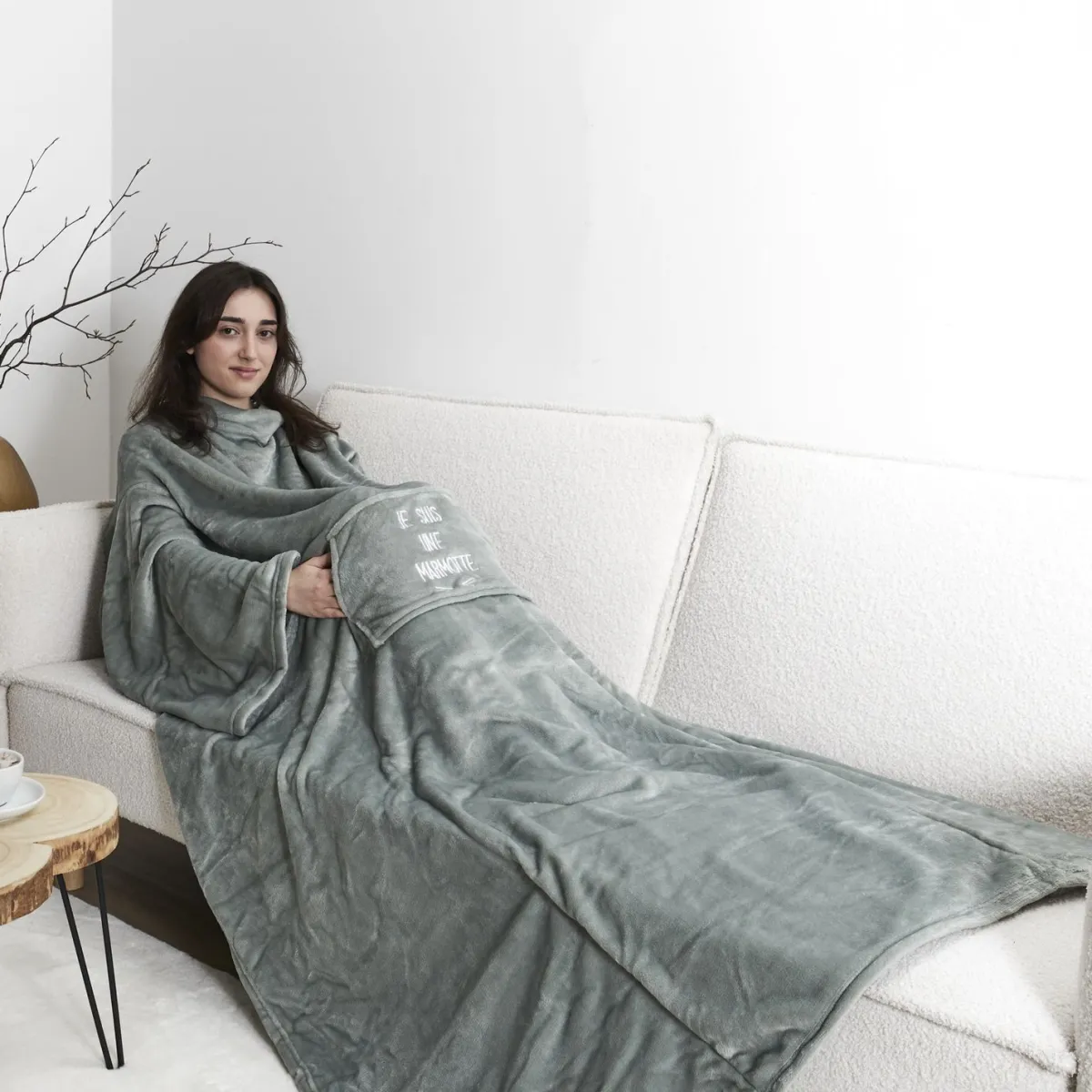 La Chaise Longue PLAID KANGOUROU JE SUIS UNE MARMOTTE Flash Sale
