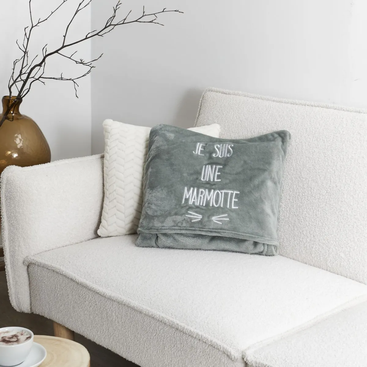 La Chaise Longue PLAID KANGOUROU JE SUIS UNE MARMOTTE Flash Sale