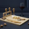 La Chaise Longue PLANCHE A FROMAGE 4 COUTEAUX BAMBOU Best