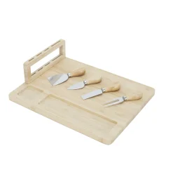 La Chaise Longue PLANCHE A FROMAGE 4 COUTEAUX BAMBOU Best
