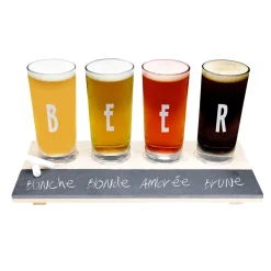 La Chaise Longue PLANCHE DE 4 VERRES A BIERE Shop