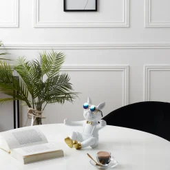 La Chaise Longue PORTE BOUTEILLE BOULEDOGUE BLANC Online