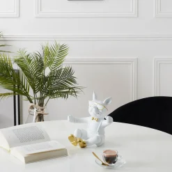 La Chaise Longue PORTE BOUTEILLE BOULEDOGUE BLANC Online