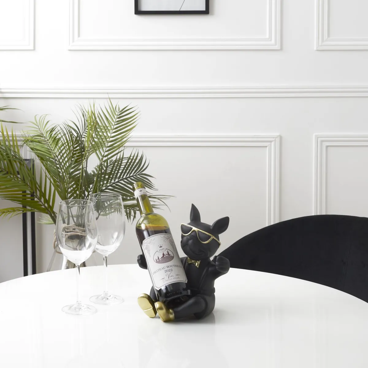 La Chaise Longue PORTE-BOUTEILLE BOULEDOGUE NOIR Flash Sale