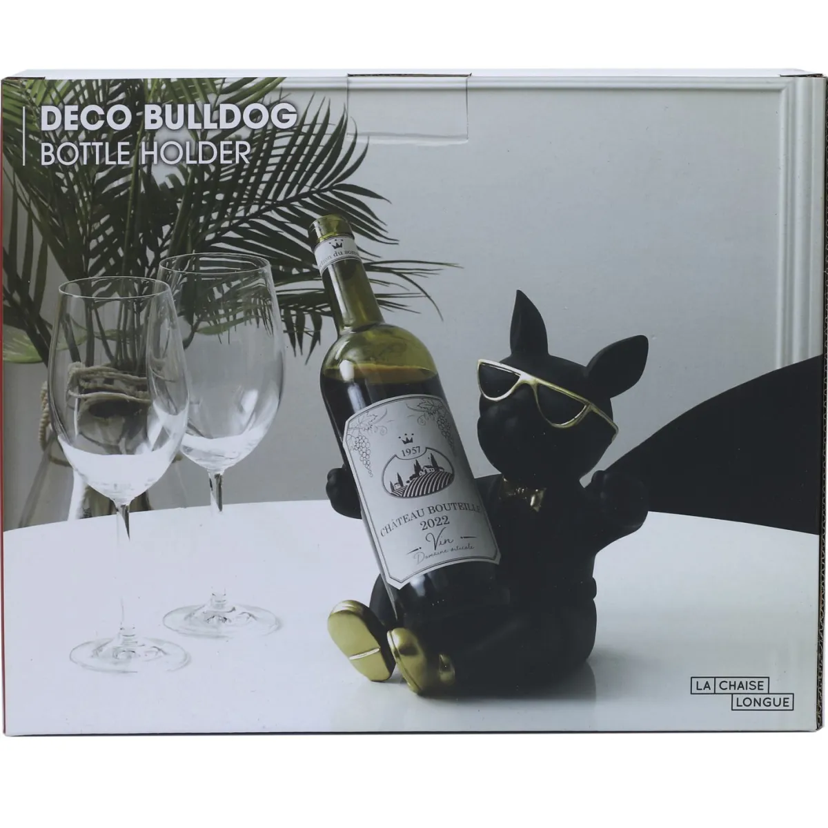 La Chaise Longue PORTE-BOUTEILLE BOULEDOGUE NOIR Flash Sale