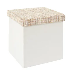 La Chaise Longue POUF PLIABLE TWEED BEIGE Outlet