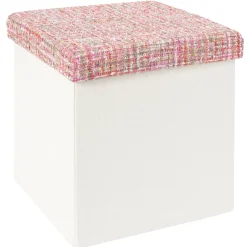 La Chaise Longue POUF PLIABLE TWEED ROSE Shop
