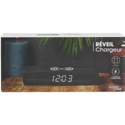 La Chaise Longue REVEIL CHARGEUR BOIS NOIR Shop