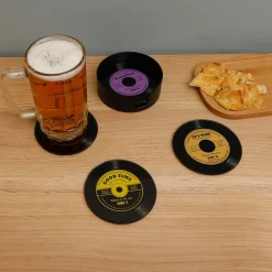 La Chaise Longue SET DE 6 DESSOUS DE VERRE VINYLES Online