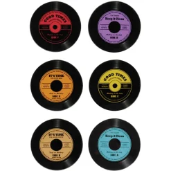 La Chaise Longue SET DE 6 DESSOUS DE VERRE VINYLES Online