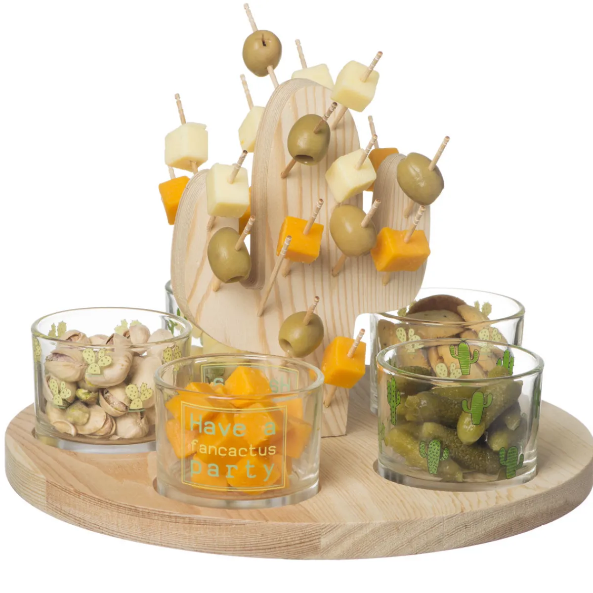 La Chaise Longue SET PICS APERO ET COUPELLES CACTUS Hot