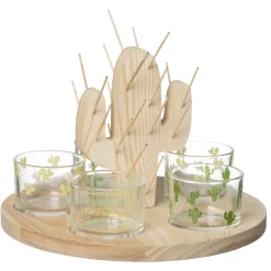 La Chaise Longue SET PICS APERO ET COUPELLES CACTUS Hot