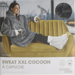 La Chaise Longue SWEAT XXL COCOON A CAPUCHE Cheap