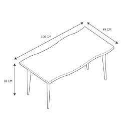 La Chaise Longue TABLE BASSE FOREST NOIR New