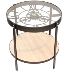 La Chaise Longue TABLE D APPOINT HORLOGE 50.5X50.5X49CM Store
