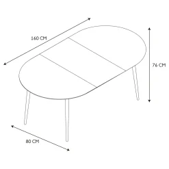 La Chaise Longue TABLE EXTENSIBLE 4 A 6 PERSONNES Best Sale
