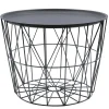 La Chaise Longue TABLE FILAIRE METAL GRIS DIAMETRE 50CM Discount