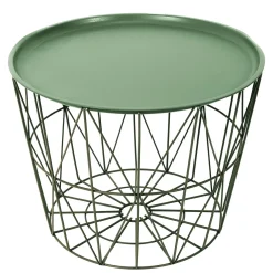 La Chaise Longue TABLE FILAIRE METAL VERT DIAMETRE 50CM Shop