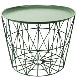 La Chaise Longue TABLE FILAIRE METAL VERT DIAMETRE 50CM Shop