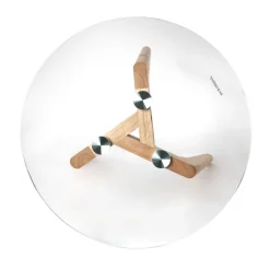 La Chaise Longue TABLE GIGOGNE EN VERRE TREMPE PLATEAU ROND X2 Shop