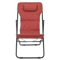 La Chaise Longue TRANSAT PLIABLE CORFOU TERRACOTTA Discount