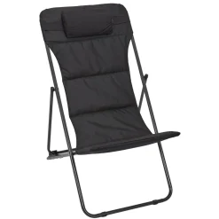 La Chaise Longue TRANSAT PLIANT CORFOU NOIR Cheap