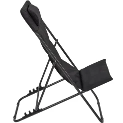 La Chaise Longue TRANSAT PLIANT CORFOU NOIR Cheap