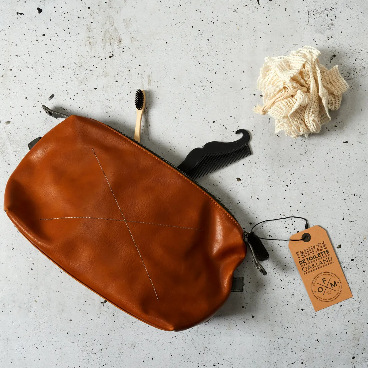 La Chaise Longue TROUSSE DE TOILETTE OAKLAND CAMEL Discount