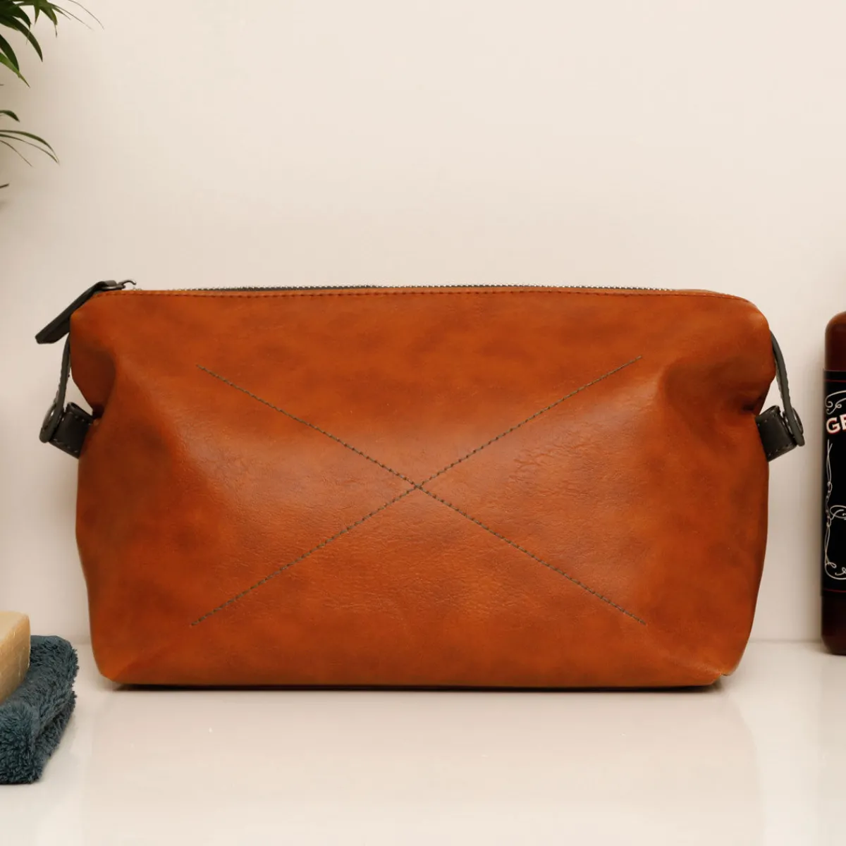 La Chaise Longue TROUSSE DE TOILETTE OAKLAND CAMEL Discount