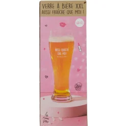 La Chaise Longue VERRE A BIERE AUSSI FRAICHE QUE MOI New