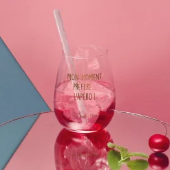 La Chaise Longue VERRE A COCKTAIL AVEC PAILLE Hot
