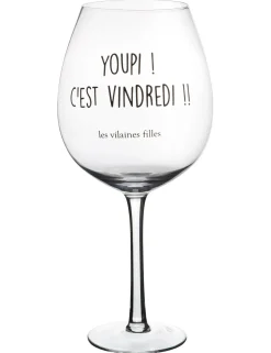 La Chaise Longue VERRE A VIN 75 CL YOUPI C EST VINDREDI New