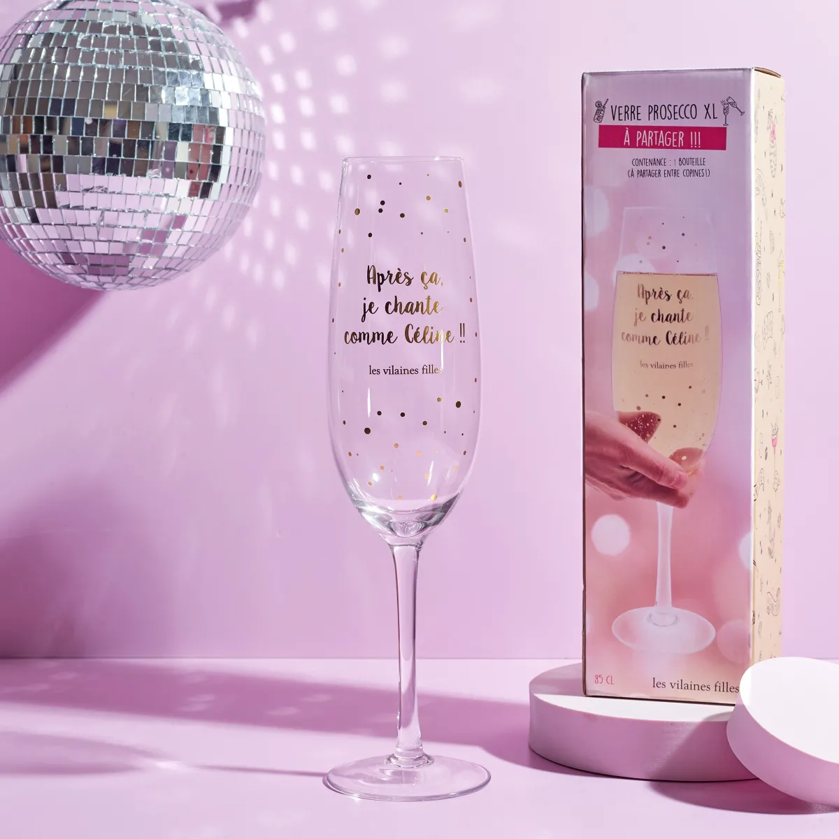 La Chaise Longue VERRE PROSECCO XL JE CHANTE COMME CELINE Best Sale