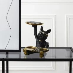 La Chaise Longue VIDE POCHES BOULEDOGUE 2 PLATEAUX NOIR Best