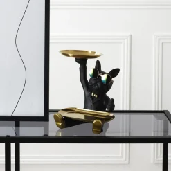 La Chaise Longue VIDE POCHES BOULEDOGUE 2 PLATEAUX NOIR Best